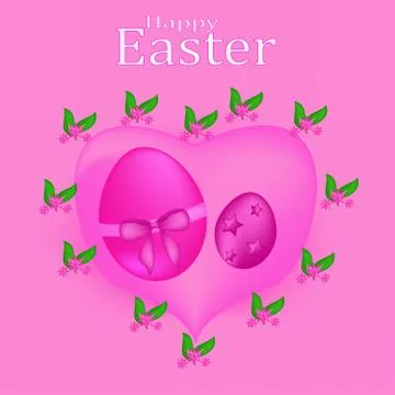 Happy Easter. Easter background home, congratulations. greeting cards with eg Stock-Illustration