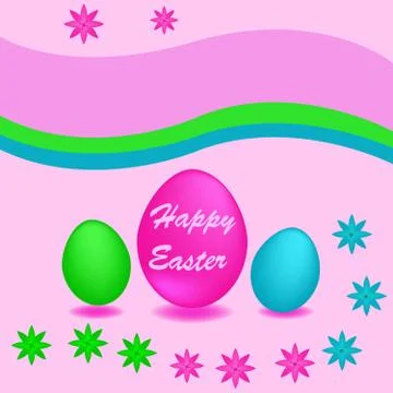 Happy Easter. Easter background home, congratulations. greeting cards with eg Stock Illustration