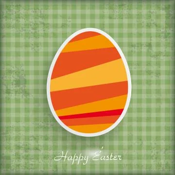Happy easter egg checked background 스톡 일러스트