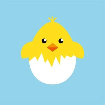 Happy easter egg chick sign, background vector イラスト素材