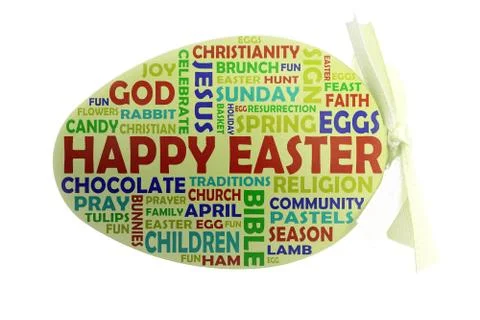 Happy Easter EGG colored Stock Illustration