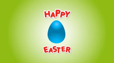 Happy Easter Egg Stock Footage 22780277