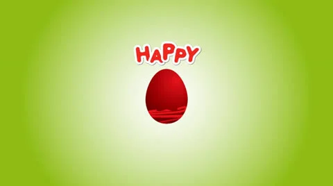 Happy Easter Egg Stock Footage 22780475