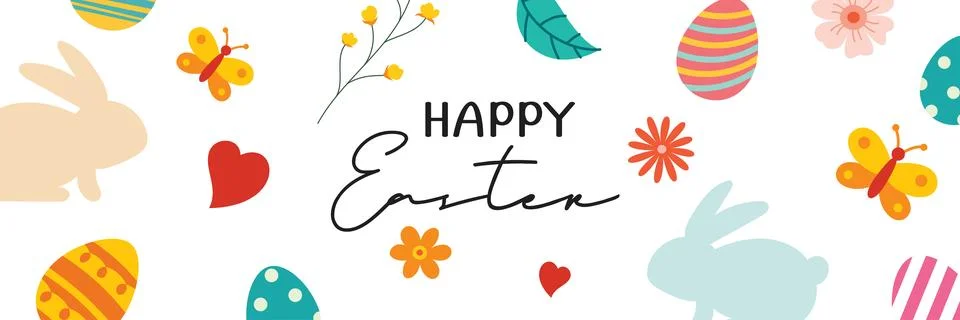 Happy easter egg greeting card background template.Can be used for cover, i.. Stock Illustration