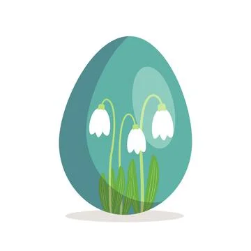 Happy Easter egg icon Illustrazione stock
