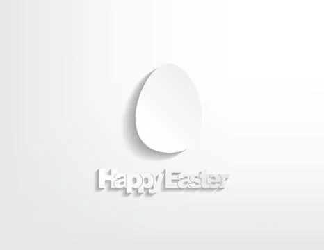 Happy easter with a egg Stock Illustration