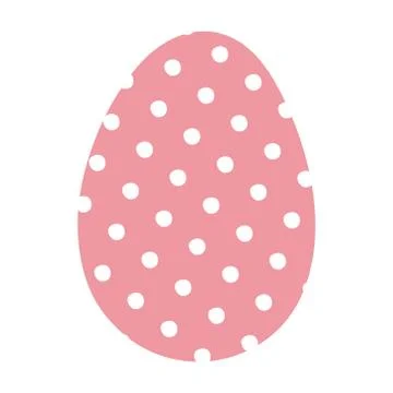 Happy easter egg paint with points dotted イラスト素材