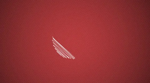 Happy Easter Egg painting on red background Stock Footage 22780101