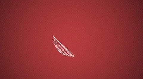 Happy Easter Egg painting on red background Stock Footage 22780156