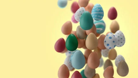 Happy Easter Eggs Background Stock Footage 172599128