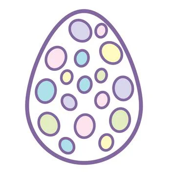 Happy Easter eggs with ornament. Black and white Happy Easter vector Illustrazione stock