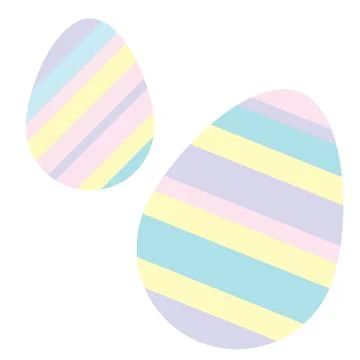 Happy Easter eggs with ornament. Black and white Happy Easter vector Stock Illustration