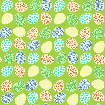 Happy Easter Eggs Pattern Illustrazione stock