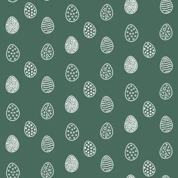 Happy Easter Eggs Pattern Stock Illustration