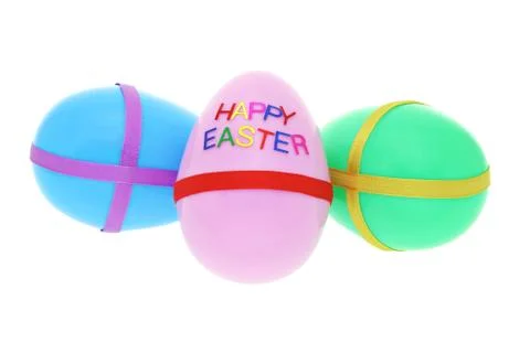 "happy easter" eggs Stock Photos