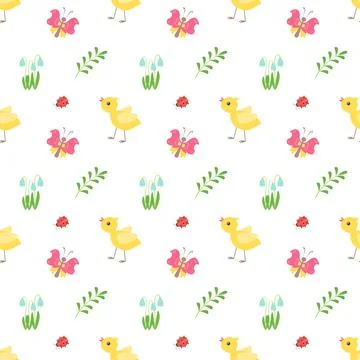 Happy Easter. Festive decoration seamless pattern イラスト素材