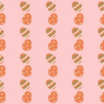 Happy easter geometric pattern with colorful eggs for festive design Stockillustratie