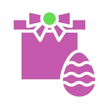 Happy Easter Gift and Egg Design Illustration 스톡 일러스트