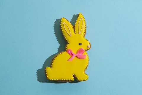 Happy easter gingerbread bunny festive bakery Foto stock