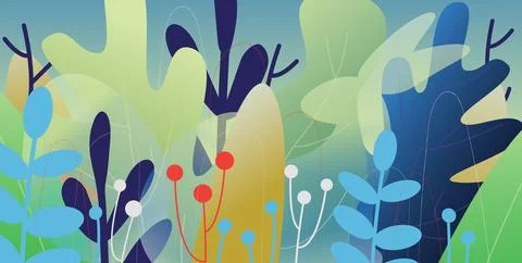 Happy Easter gradient banner illustration. Easter design with eggs colorful g Stock Illustration