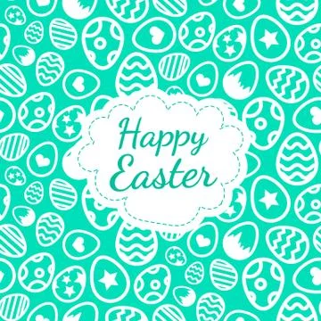 Happy Easter greeting card background color of the eggs seamless pattern 스톡 일러스트