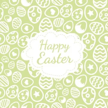 Happy Easter greeting card background color of the eggs seamless pattern Illustrazione stock