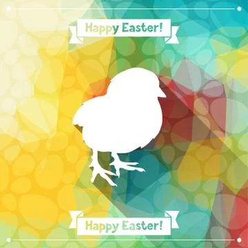 Happy Easter greeting card background Illustrazione stock