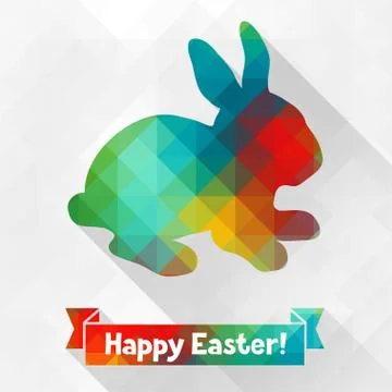 Happy Easter greeting card background Illustrazione stock
