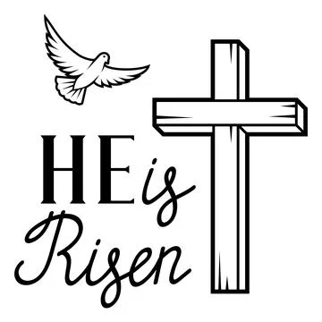 Happy Easter greeting card. Background with religious symbol. 스톡 일러스트