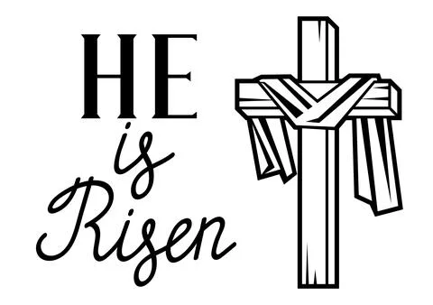 Happy Easter greeting card. Background with religious symbol. 스톡 일러스트