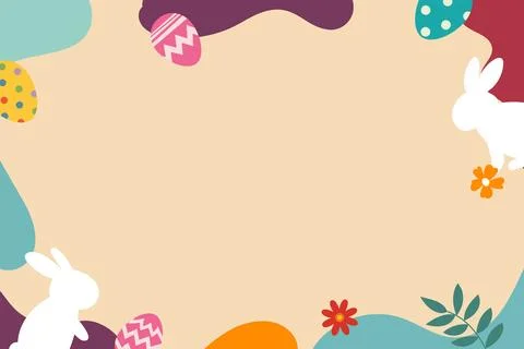 Happy easter greeting card banner background template. Abstract easter gree.. Stock Illustration