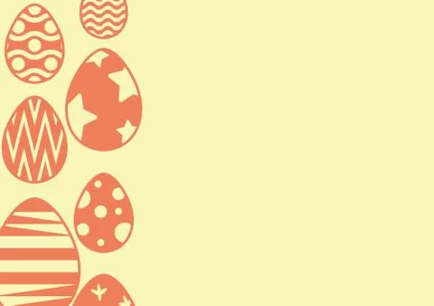 Happy easter greeting card with easter egg Stock Illustration