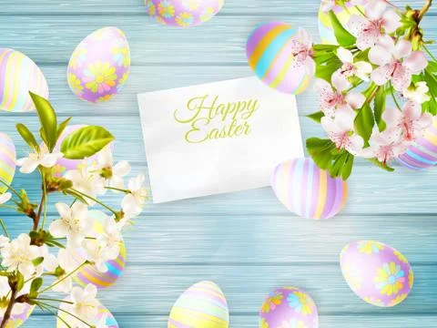 Happy easter Greeting Card. EPS 10 イラスト素材