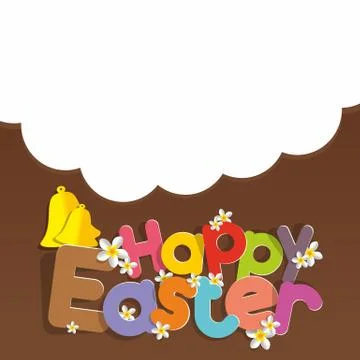Happy Easter Greeting Card Stock Illustration