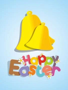 Happy Easter Greeting Card Illustrazione stock