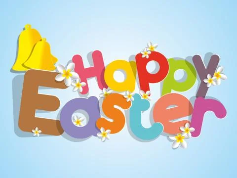 Happy Easter Greeting Card Illustrazione stock
