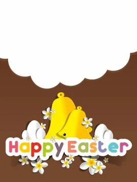 Happy Easter Greeting Card Stock Illustration