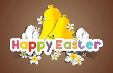 Happy Easter Greeting Card Stock Illustration