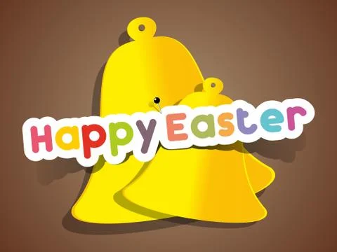 Happy Easter Greeting Card Stock Illustration