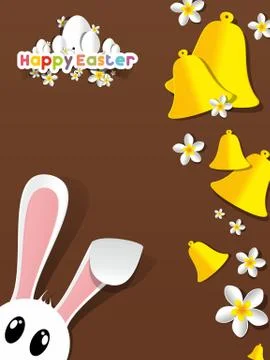 Happy Easter Greeting Card Stock Illustration