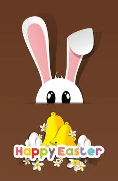 Happy Easter Greeting Card Stock Illustration