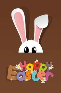 Happy Easter Greeting Card Stock Illustration