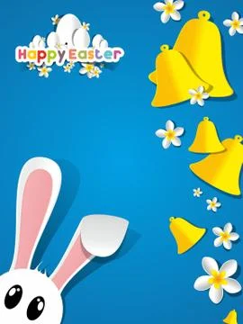 Happy Easter Greeting Card Stock Illustration