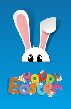 Happy Easter Greeting Card Stock Illustration