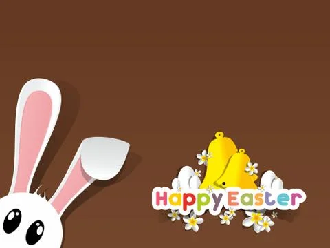 Happy Easter Greeting Card Stock Illustration