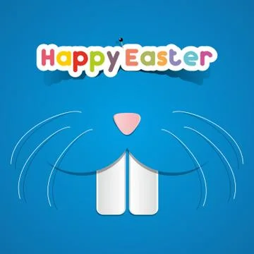 Happy Easter Greeting Card Stock Illustration