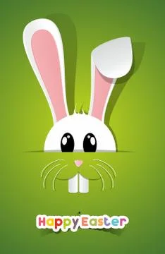 Happy Easter Greeting Card Stock Illustration