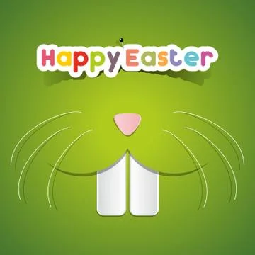 Happy Easter Greeting Card Stock Illustration