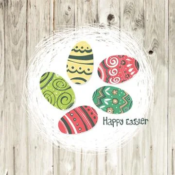 Happy Easter Greeting Card イラスト素材