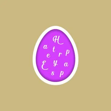 Happy easter greeting card Иллюстрация